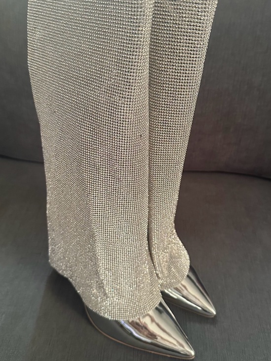 Cape Robbin Shoes - Cape Robbin Shiny Silver Pointed-Toe Stiletto Heels